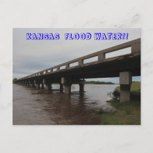 Postal CARTÃO POSTO de Água Inundável do Kansas