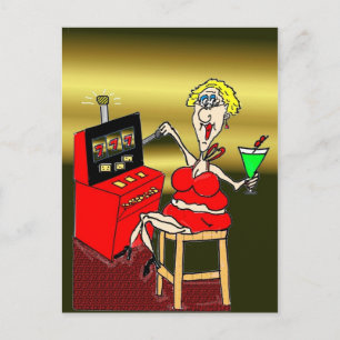 POSTAL CARTÃO QUENTE DO MAMA SLOT MACHINE