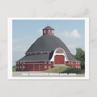 Postal Cartão Red ROUND BARN