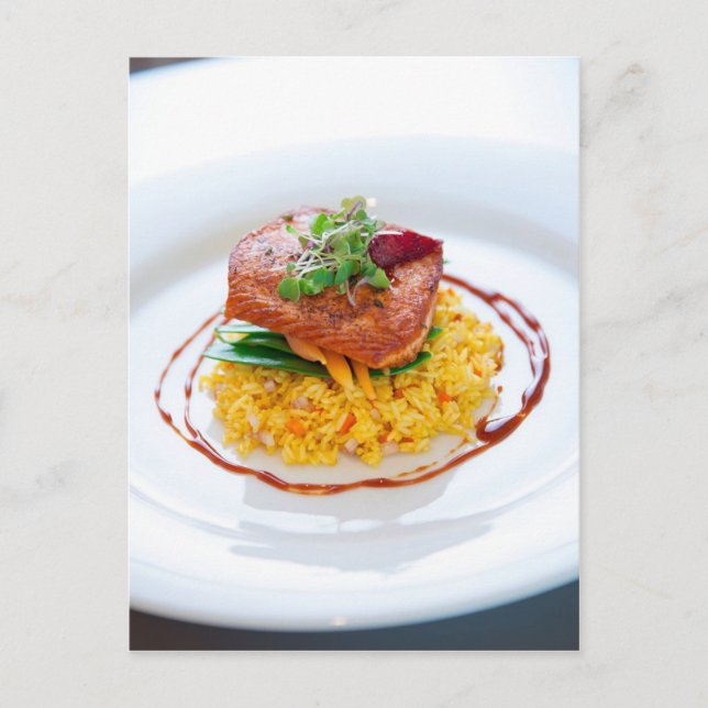Postal Cartão Salmon Seared (Frente)