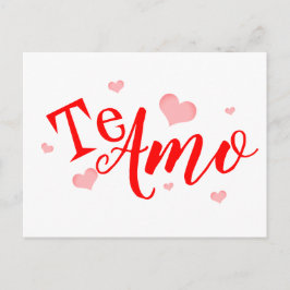 Postal Cartão - Te Amo