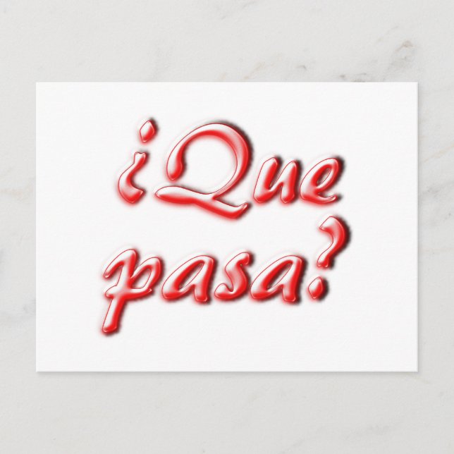 Postal cartão What's Up (Frente)