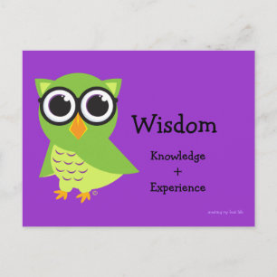 Postal Cartão Wise Owl