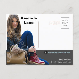 Postal Cartão Zed de Captura de Cabeçalho do Corretor de 