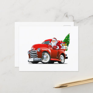 Postal Cartoon saudando cartão de Natal