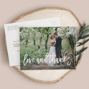 Postal Casamento Bruto Obrigado Cartão Fotográfico Postad