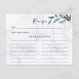 Postal Casamento de flores selvagens, Cartão de Receita d