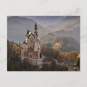 Postal Castelo Neuschwanstein, Cartão Alemanha