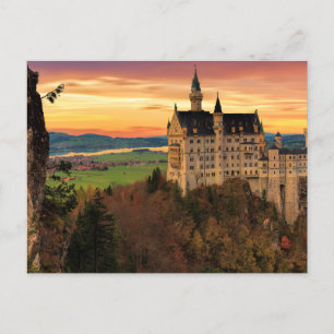 Postal Castelo Schloss Neuschwantstein Alemanha Cartão Po