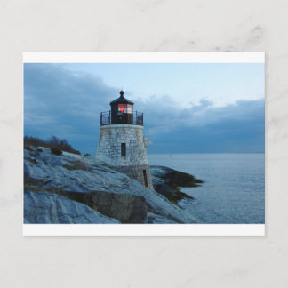 Postal Castle Hill Lighthouse- Newport, cartão RI
