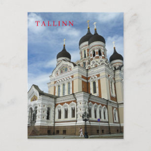 Postal Catedral de Alexander Nevsky de Tallinn em cartão 