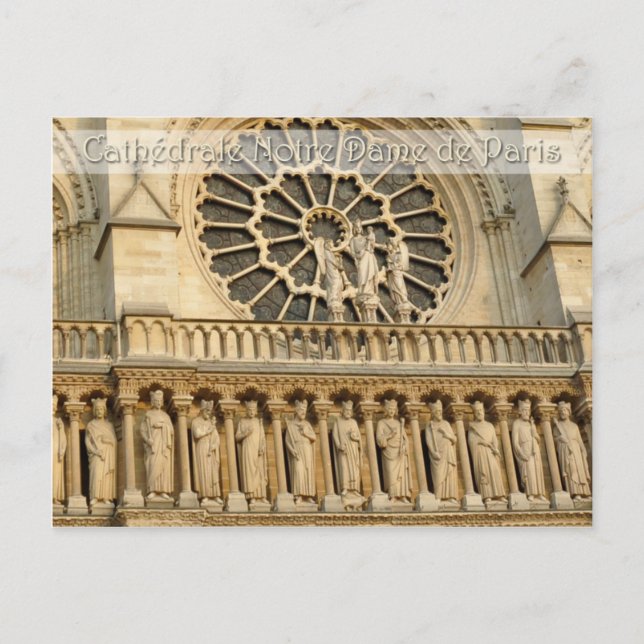 Postal Catedral de Notre-Dame - Paris, cartão (Frente)