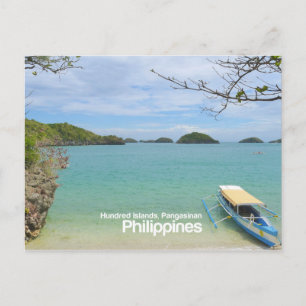 Postal Centenas de Ilhas, Pangasinano Filipinas Cartão p