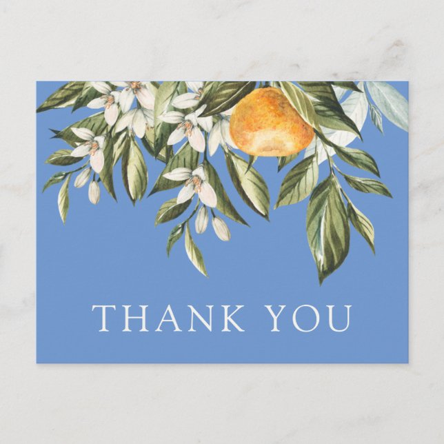 Postal Chá de fraldas Pequeno Cutil Obrigado Cartão Posta (Frente)