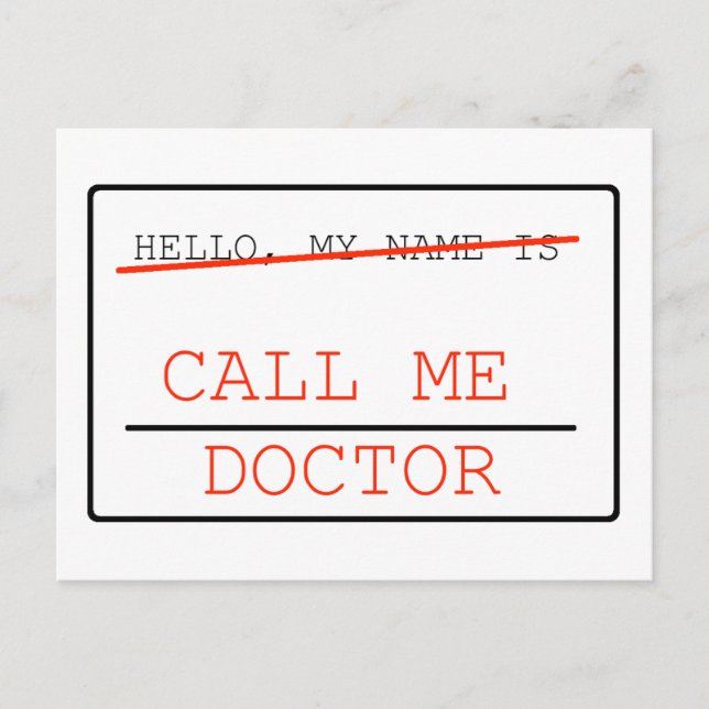 Postal Chame-me de Cartão de Posto Médico (Frente)