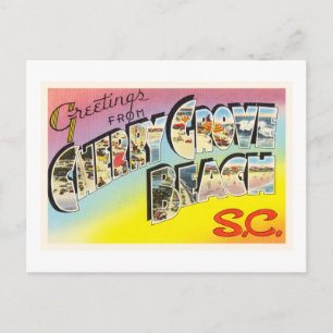 Postal Cherry Grove Beach Carolina do Sul SC Cartão posta