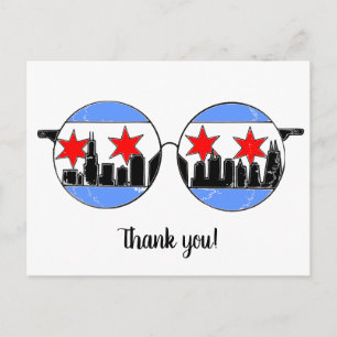 Postal chicagogles obrigado que você posta cartão