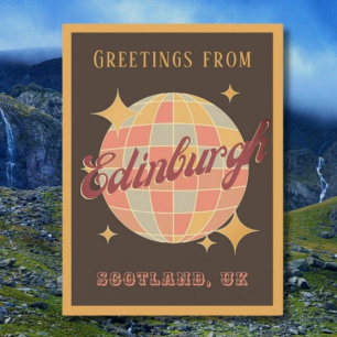 Postal Cidade de Edimburgo Escócia Reino Unido Cartão Pos