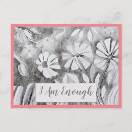 Postal Citação Inspiracional Eu SOU Cartão de Afirmação S