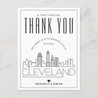 Cleveland Wedding | Obrigados para o Vindo! Cartão