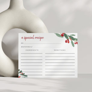 Postal Coleção Farmhouse Cartão de Receita de Feriado R