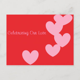 Postal Comemorando nosso cartão do amor