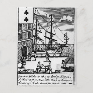 Postal Comércio em Harborough, cartão de jogo inglês