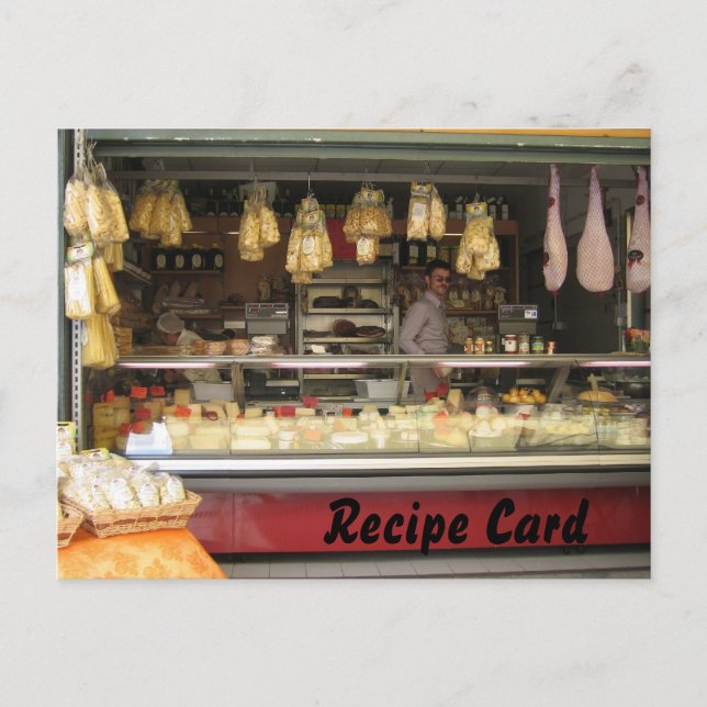 Postal Conjunto de presentes de cartão de receita - Queij (Frente)