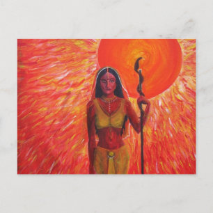 Postal "Consort of the Sun" - Pintura acrílica - Cartão