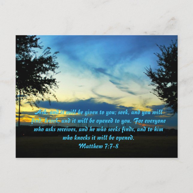 Postal Continue Perguntando, Buscando, Bater Cartão Posta (Frente)