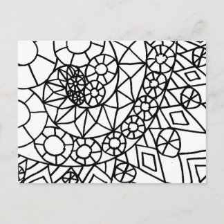 Postal Cor espiral do céu seu cartão