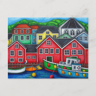 Postal Cores do cartão de Posto Lunenburg