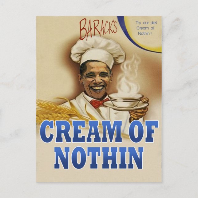 Postal Creme de Barack de Sem Cartão (Frente)