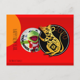 Postal Cute Humoroso Rato Papel-Cortado 2020 Cartão Posta