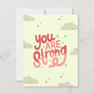 Postal Cute imprimível Você é um Cartão de Saudação Forte
