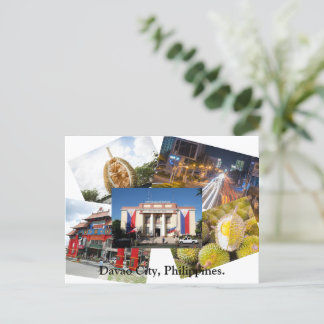Postal Davao City, Filipinas Cartão Postal.