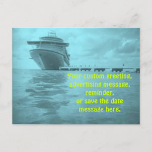 Postal De Anúncio Cartão vivo do costume do cruzeiro do amor