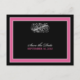 Postal De Anúncio {custom} Simplesmente Elegante Salve a Data Cartão