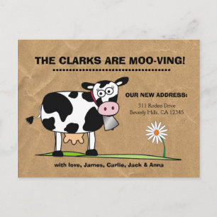 Postal De Anúncio Customizável nós somos o cartão MOO-ving
