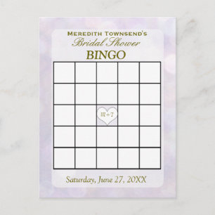 Postal De Convite Lavanda  Cartão Bingo