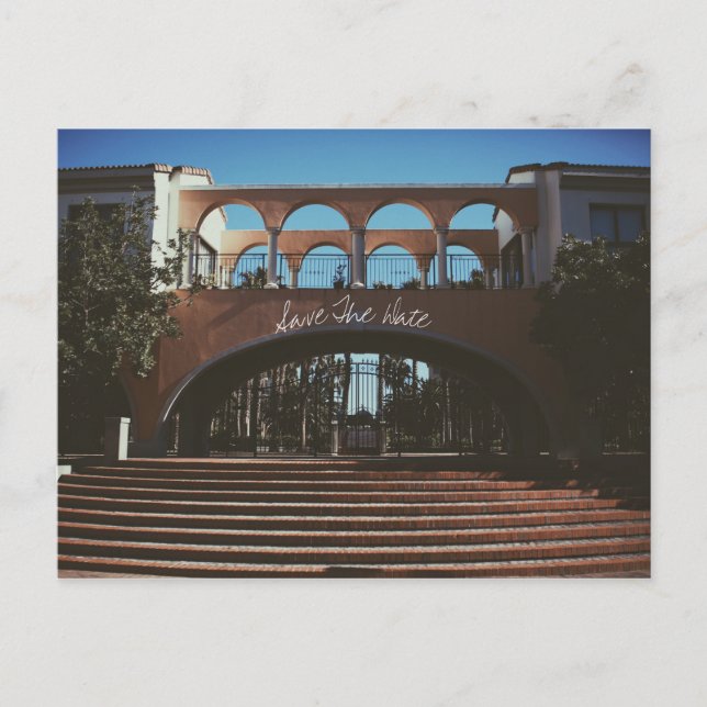 Postal De Convite Salve o Dia Vila Italiana Espanhola Cartão Sentime (Frente)