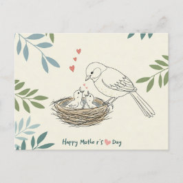 Postal De Festividades Asas Suaves: Um Cartão do Dia das Mães