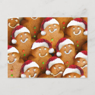 Postal De Festividades Boas festas cartão dos biscoitos do Natal