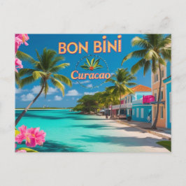 Postal De Festividades Bon bini para cartão poste curacao