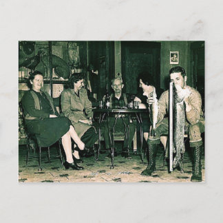 Postal De Festividades Cartão da pesca do Natal