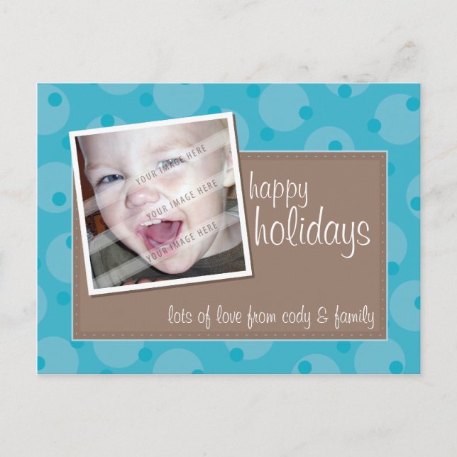 Postal De Festividades CARTÃO DO CUMPRIMENTO DA FOTO:: 11 manchados (Frente)