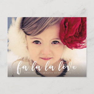 Postal De Festividades Cartão do cumprimento da foto do Natal do amor do