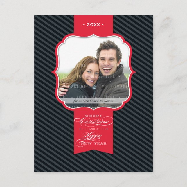 Postal De Festividades CARTÃO DO CUMPRIMENTO DA FOTO:: lapela 4P (Frente)