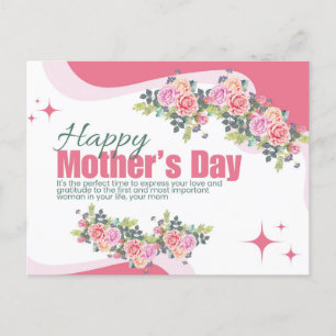 Postal De Festividades Cartão do Dia das Mães para Imprimir, Cartão do Di