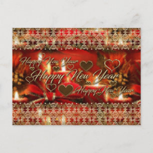 Postal De Festividades Cartão do feliz ano novo